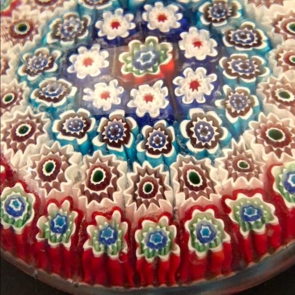 VINTAGE MURANO MILLEFIORI HANDBLOWN PAPERWEIGHT - Picture 7 of 11